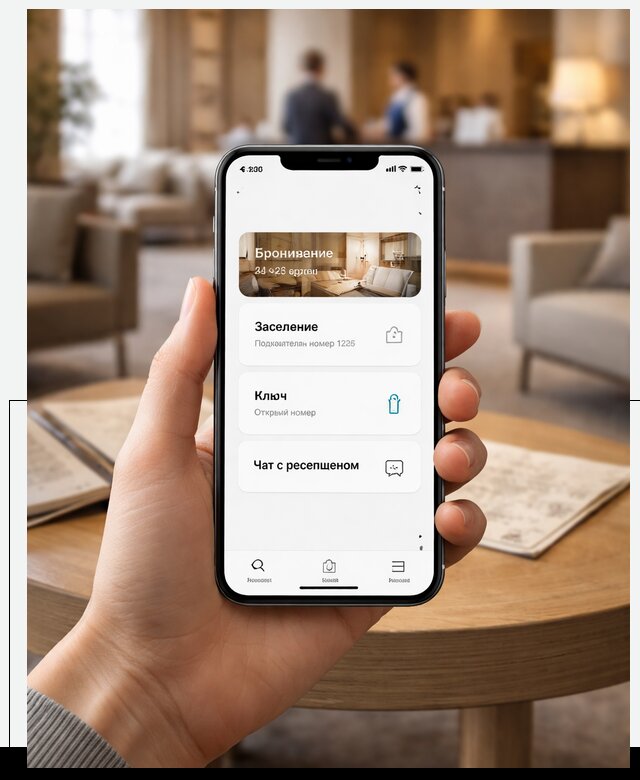 Мобильное приложение для гостей отеля в Саянске, управление сервисом